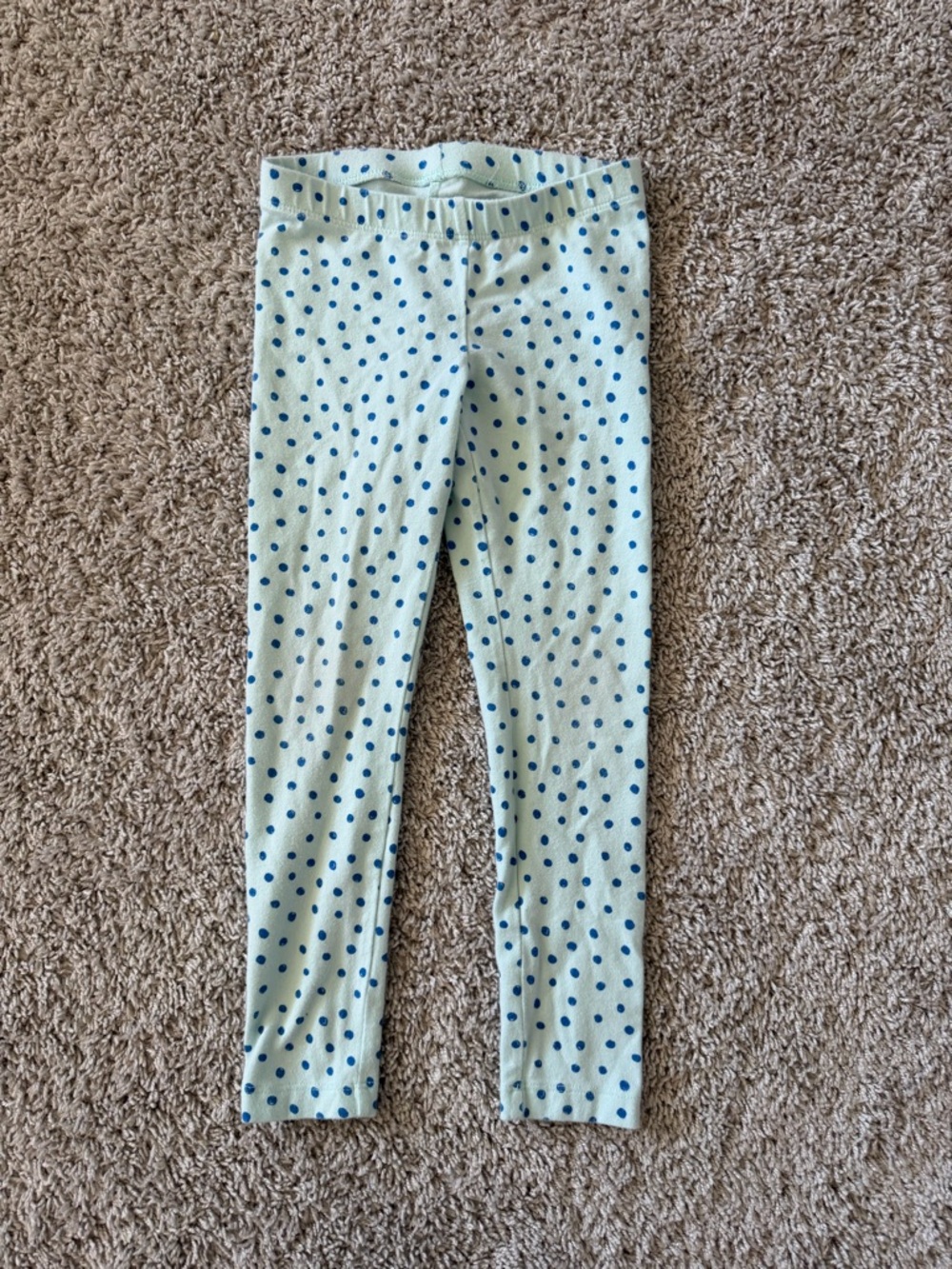 Cat & Jack Leggings Blue Polka Dots